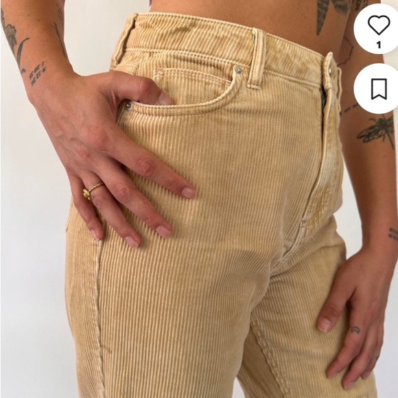 BDG Stone Color Corduroy Mom Pants size 28 - Picture 4 of 12